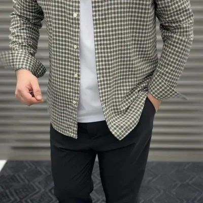 Chemise Carreaux Structurée