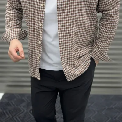 Chemise Carreaux Structurée